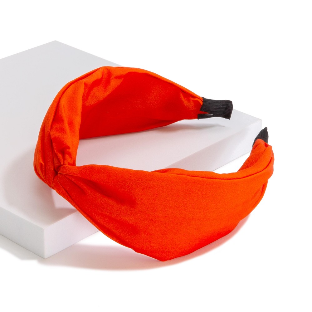 Solid Colored Wide Twist Headband - One Size Fits Most view 2