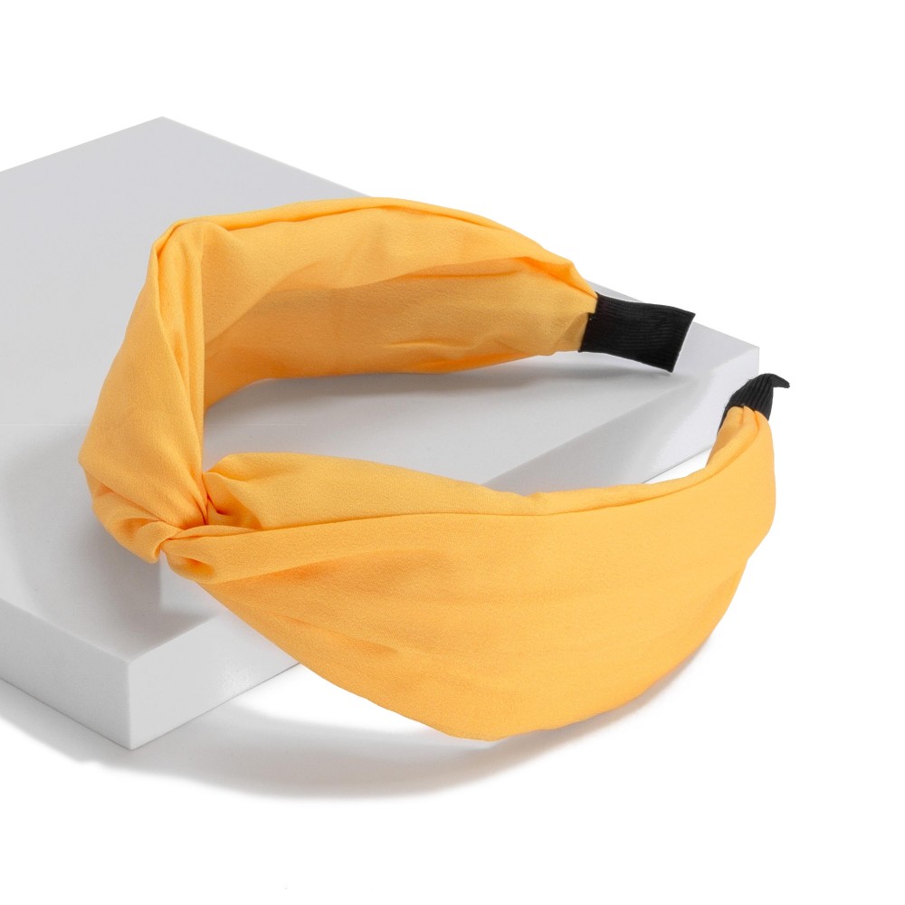 Solid Colored Wide Twist Headband - One Size Fits Most view 2