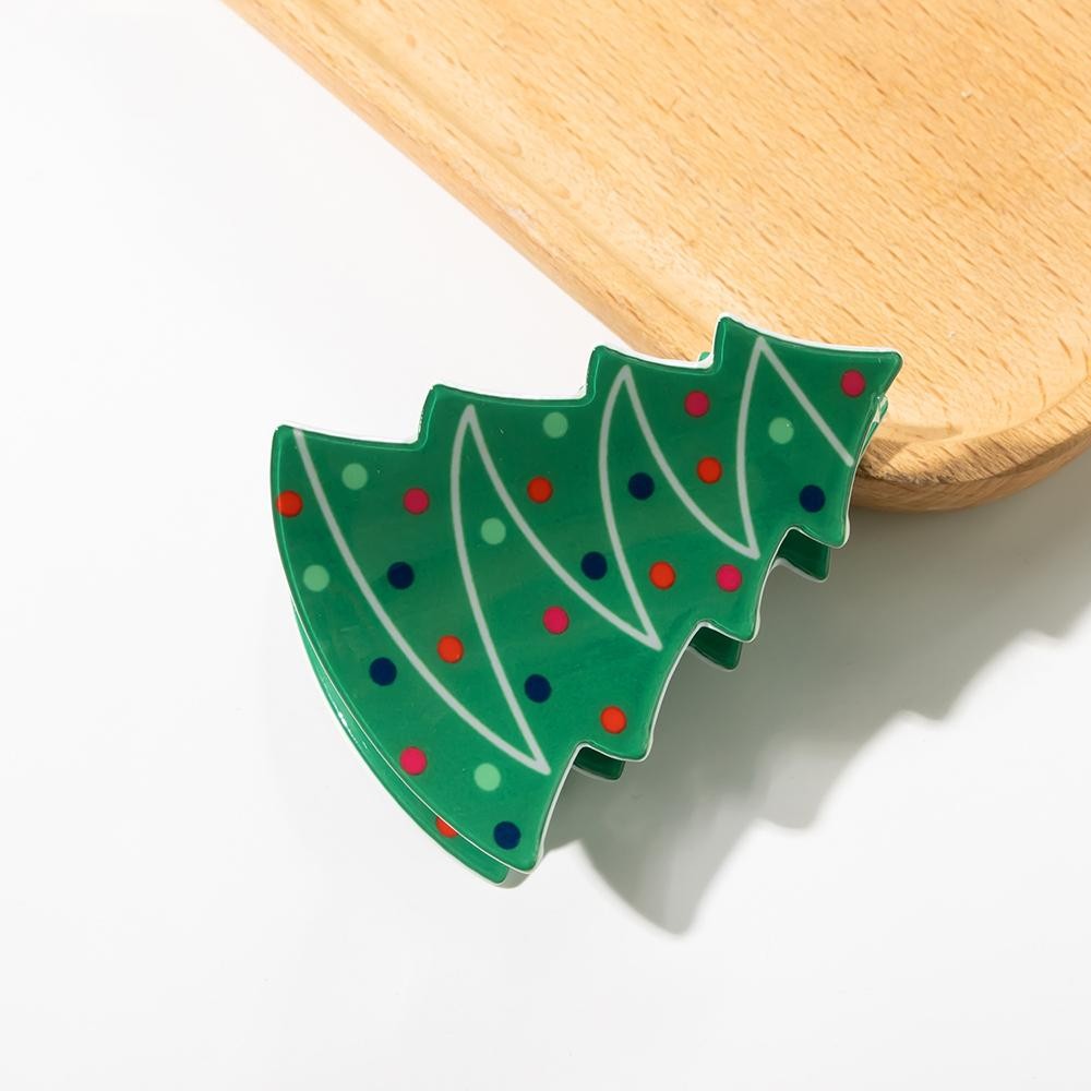 Christmas Hair Claw Clip - Approximately 2.25"L view 2