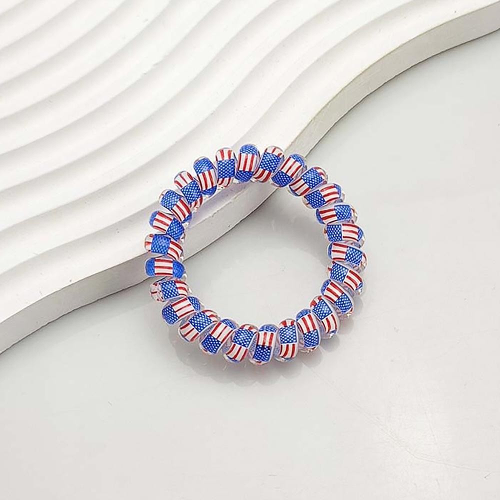 Americana Spiral Hair Tie view 2