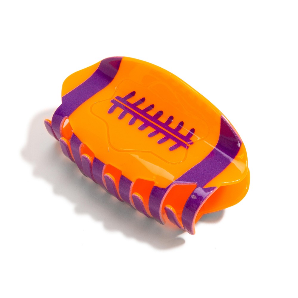 Football Claw Hair Clip - Approximately 4" L view 2