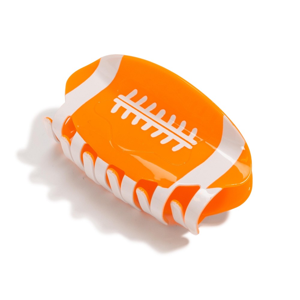 Football Claw Hair Clip - Approximately 4" L view 2