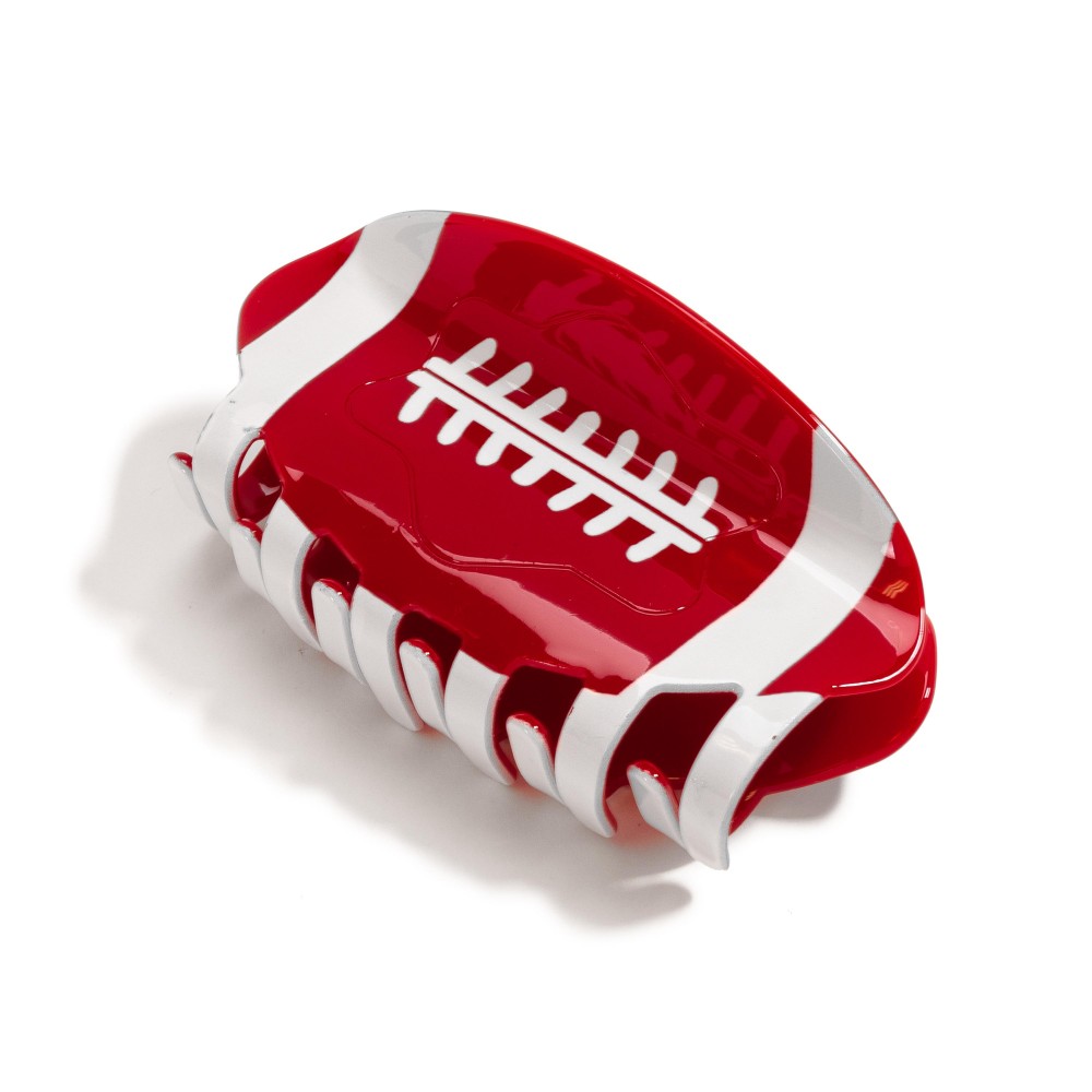 Football Claw Hair Clip - Approximately 4" L view 2