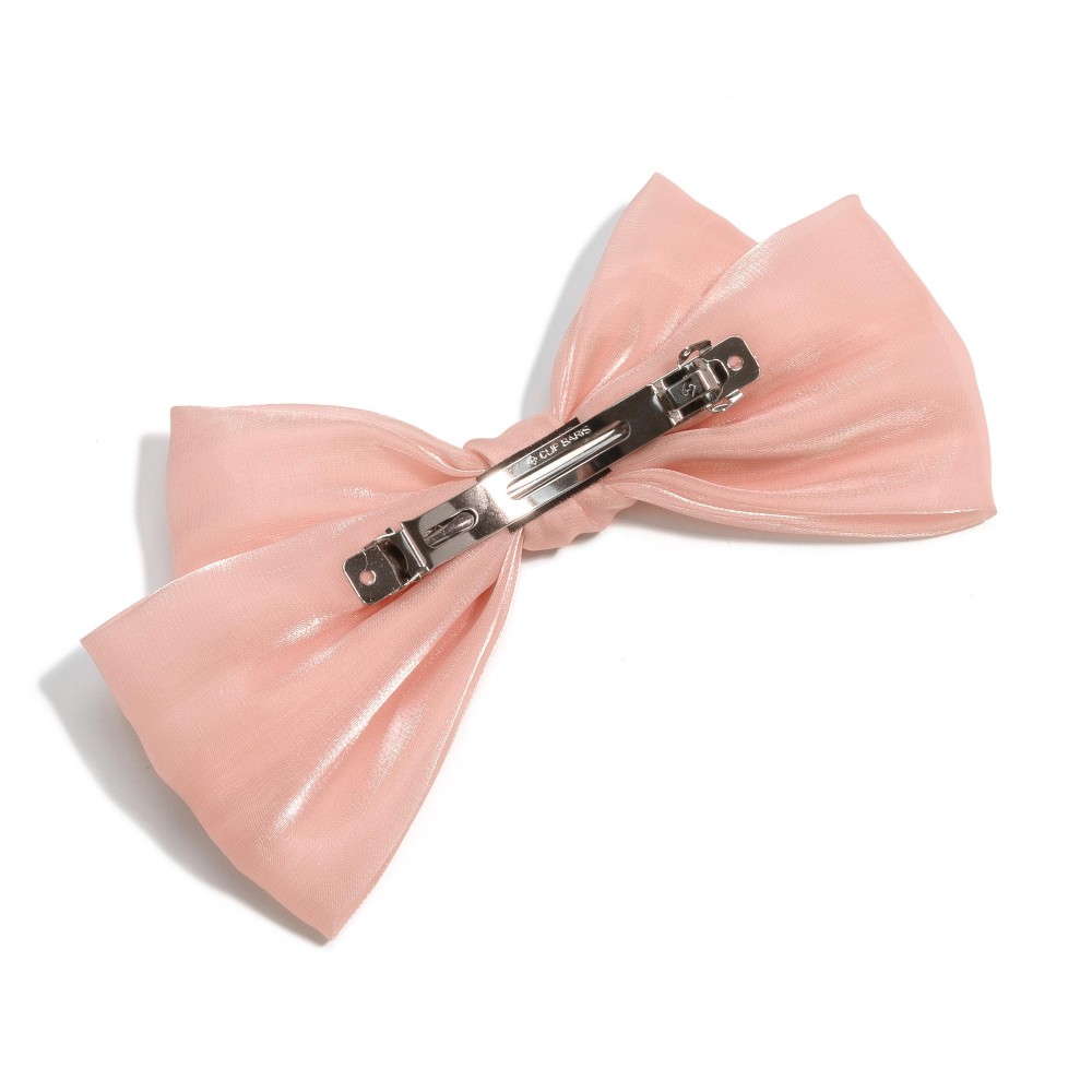 Oversized Ribbon Hair Bow Clip - Approximately 7" W view 4