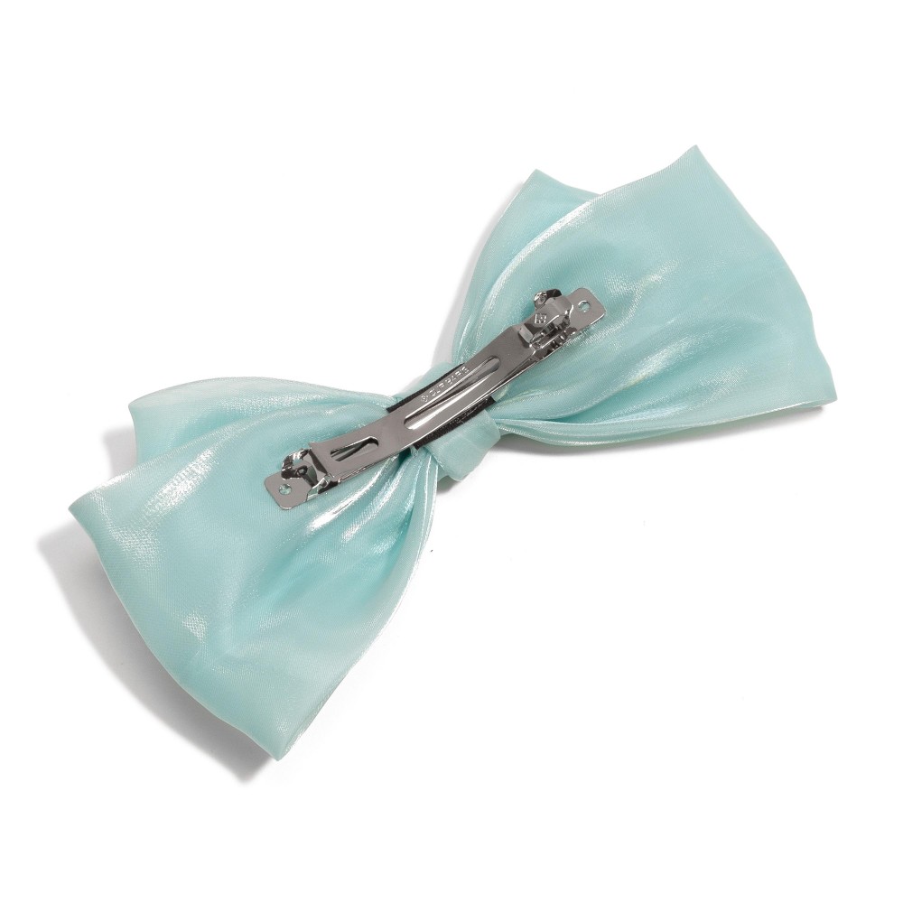 Oversized Ribbon Hair Bow Clip - Approximately 7" W view 4