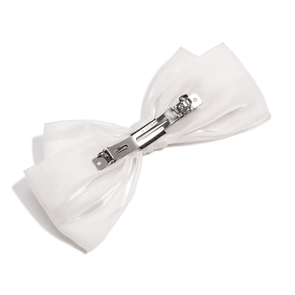 Oversized Ribbon Hair Bow Clip - Approximately 7" W view 4