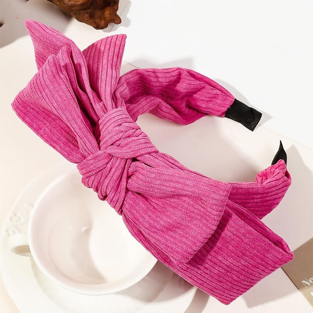 Terry Cloth Knotted Bow Headband - One Size Fits Most view 2
