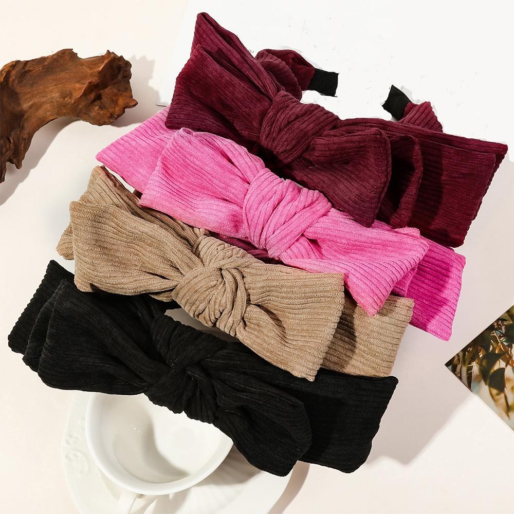 Terry Cloth Knotted Bow Headband - One Size Fits Most view 4
