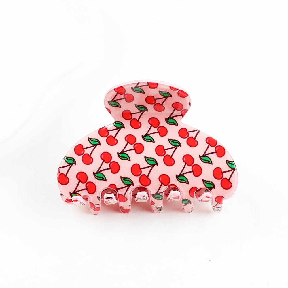 Cherries Claw Hair Clip - Approximately 3" L view 2