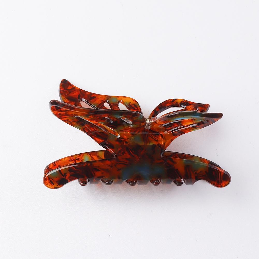 Acetate Butterfly Claw Hair Clip - Approximately 4" L view 2