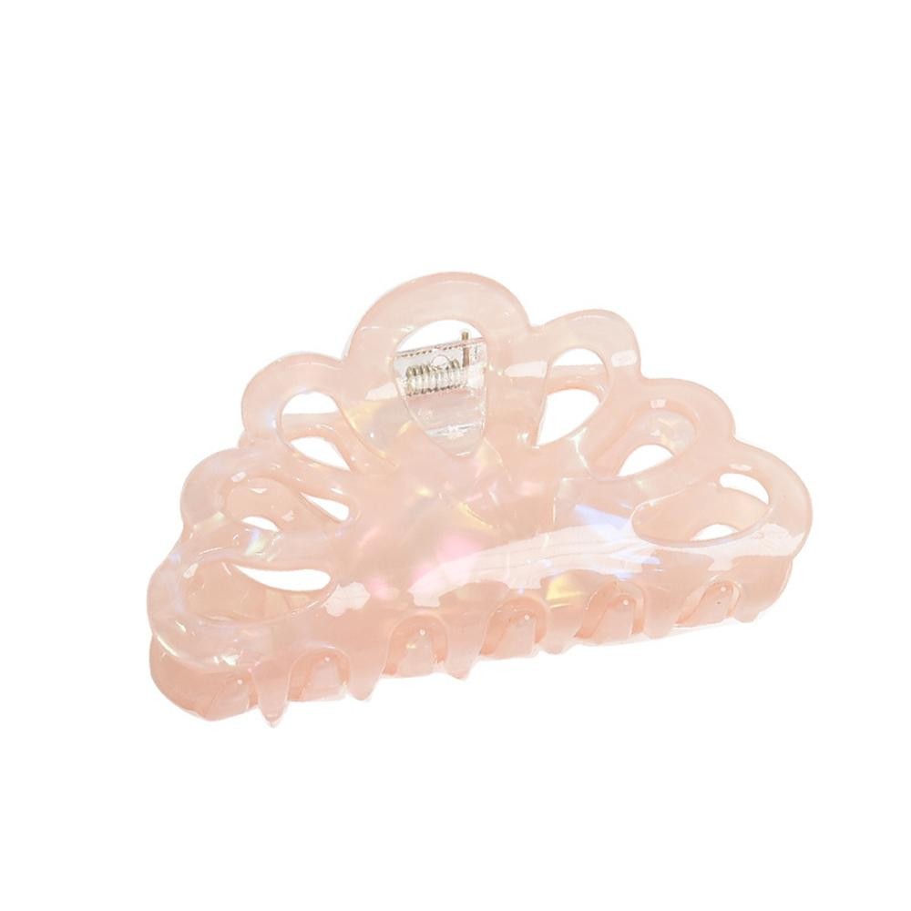 Iridescent Scalloped Claw Hair Clip - Approximately 3" L view 2