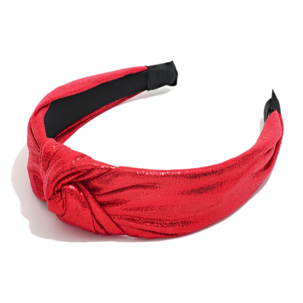 Metallic Knotted Headband - One Size Fits Most view 2