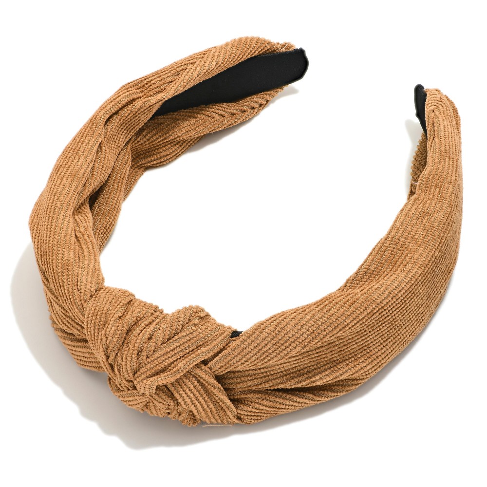 Corduroy Knotted Headband - One Size Fits Most view 2