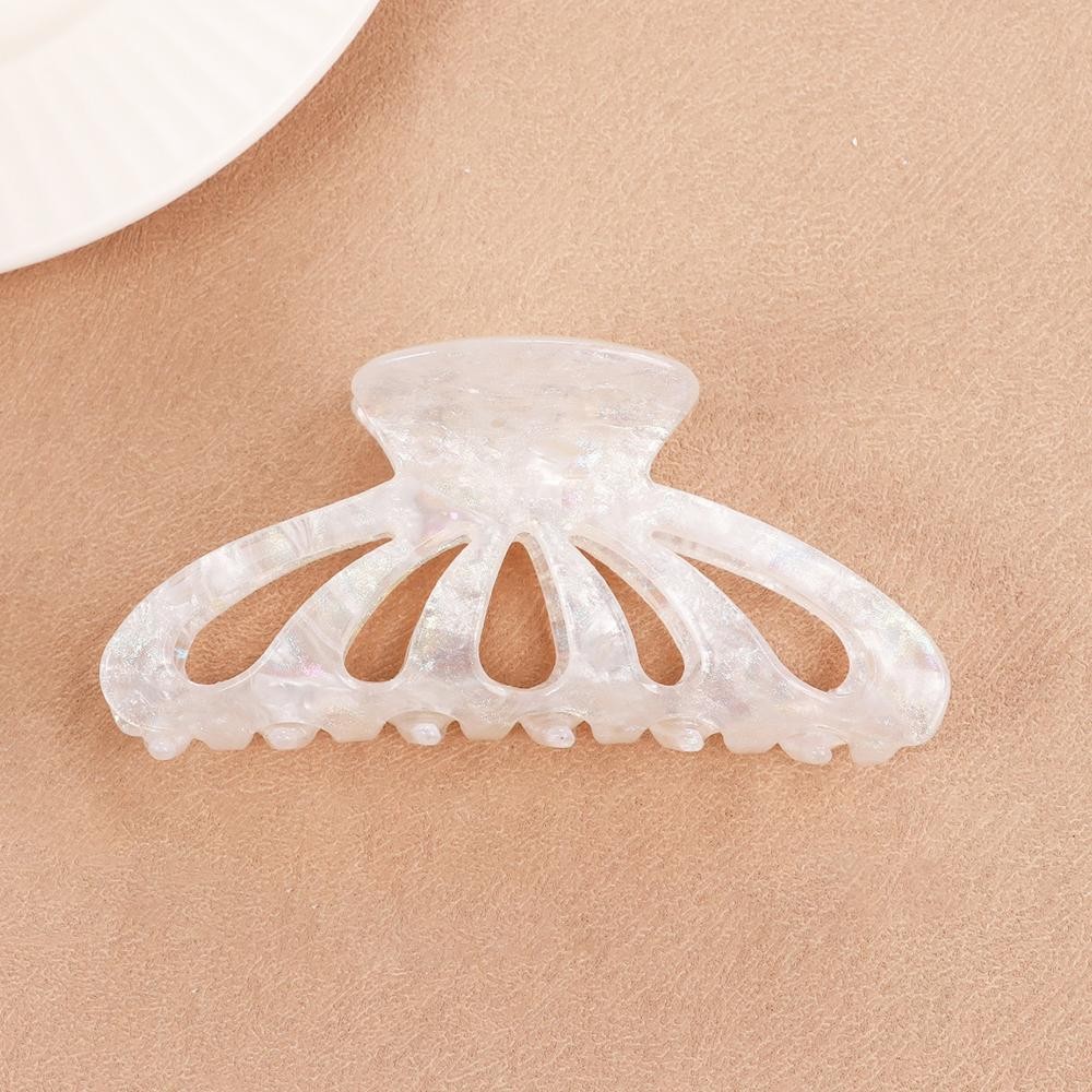 Glitter Marbled Acetate Claw Hair Clip - Approximately 3.75" L view 2