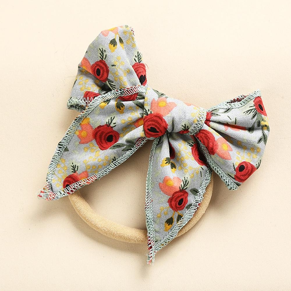Printed Bow Hair Tie - Approximately 3.5" L view 2