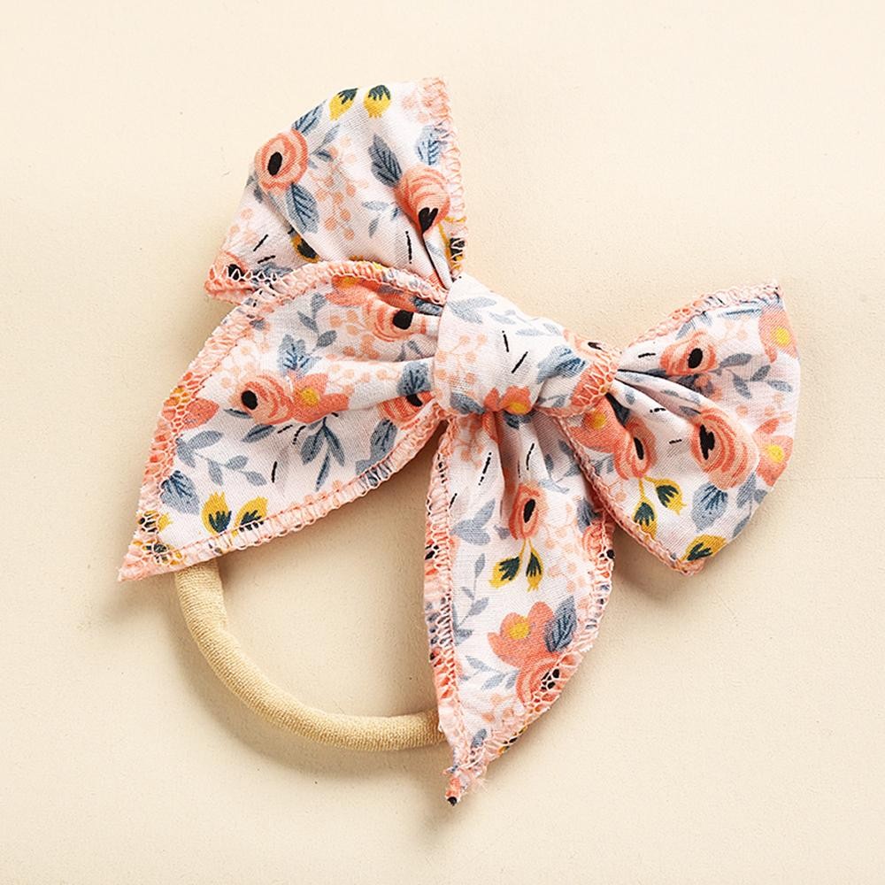 Printed Bow Hair Tie - Approximately 3.5" L view 2