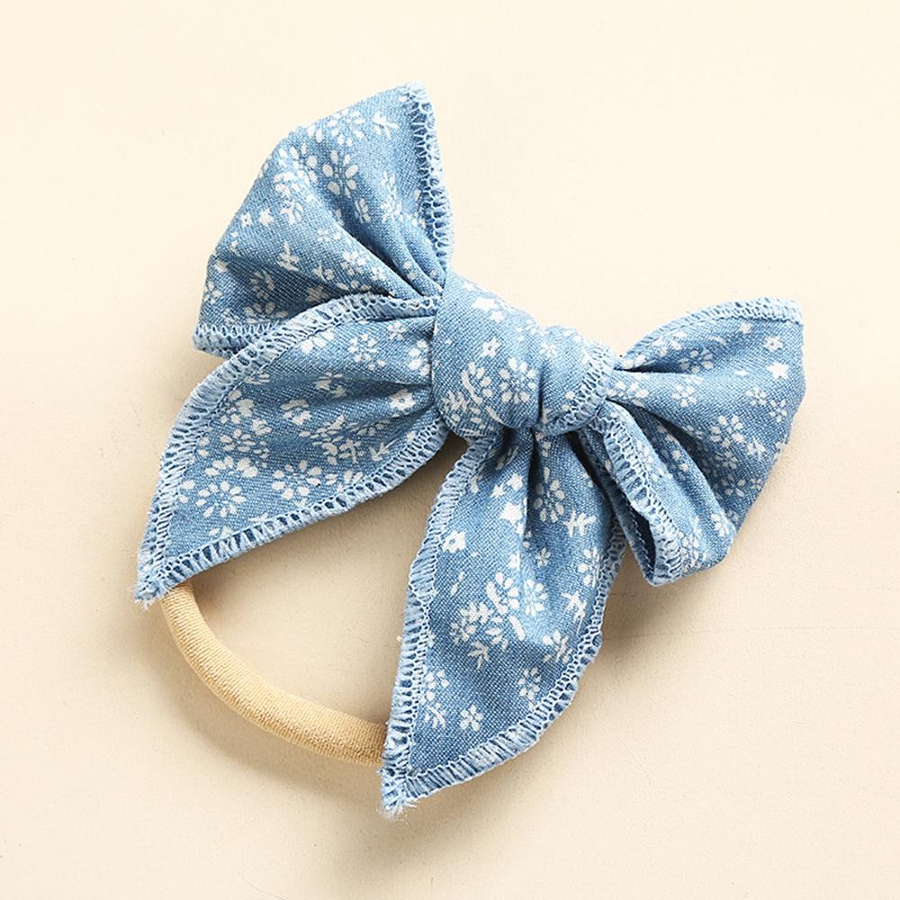 Printed Bow Hair Tie - Approximately 3.5" L view 2