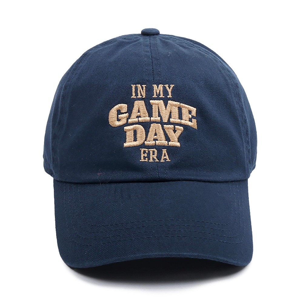 Embroidered 'In My Game Day Era' Baseball Cap - One Size Fits Most - Slide Buckle Adjustment - 100% Cotton view 2