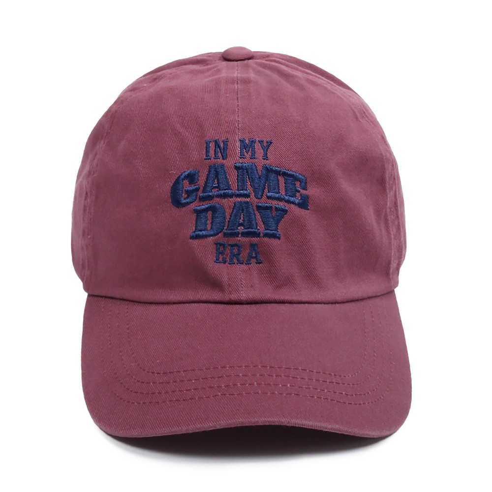Embroidered 'In My Game Day Era' Baseball Cap - One Size Fits Most - Slide Buckle Adjustment - 100% Cotton view 2