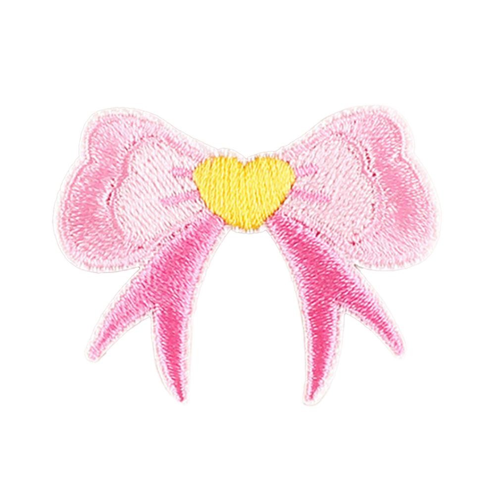 Embroidered Bow Patch - Approximately 1.75 "L - Adhesive Application view 2