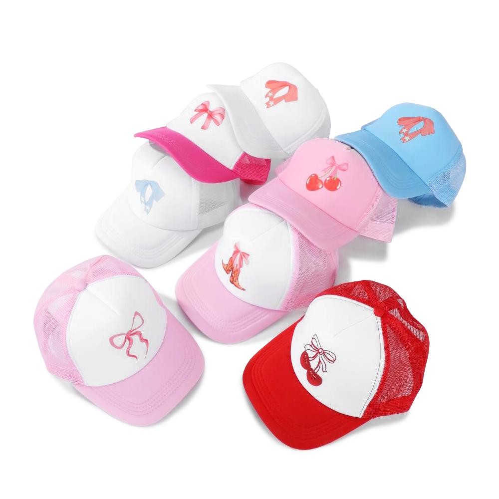 Bow Trucker Baseball Cap - One Size Fits Most - Adjustable Snap Back - 100% Polyester view 4
