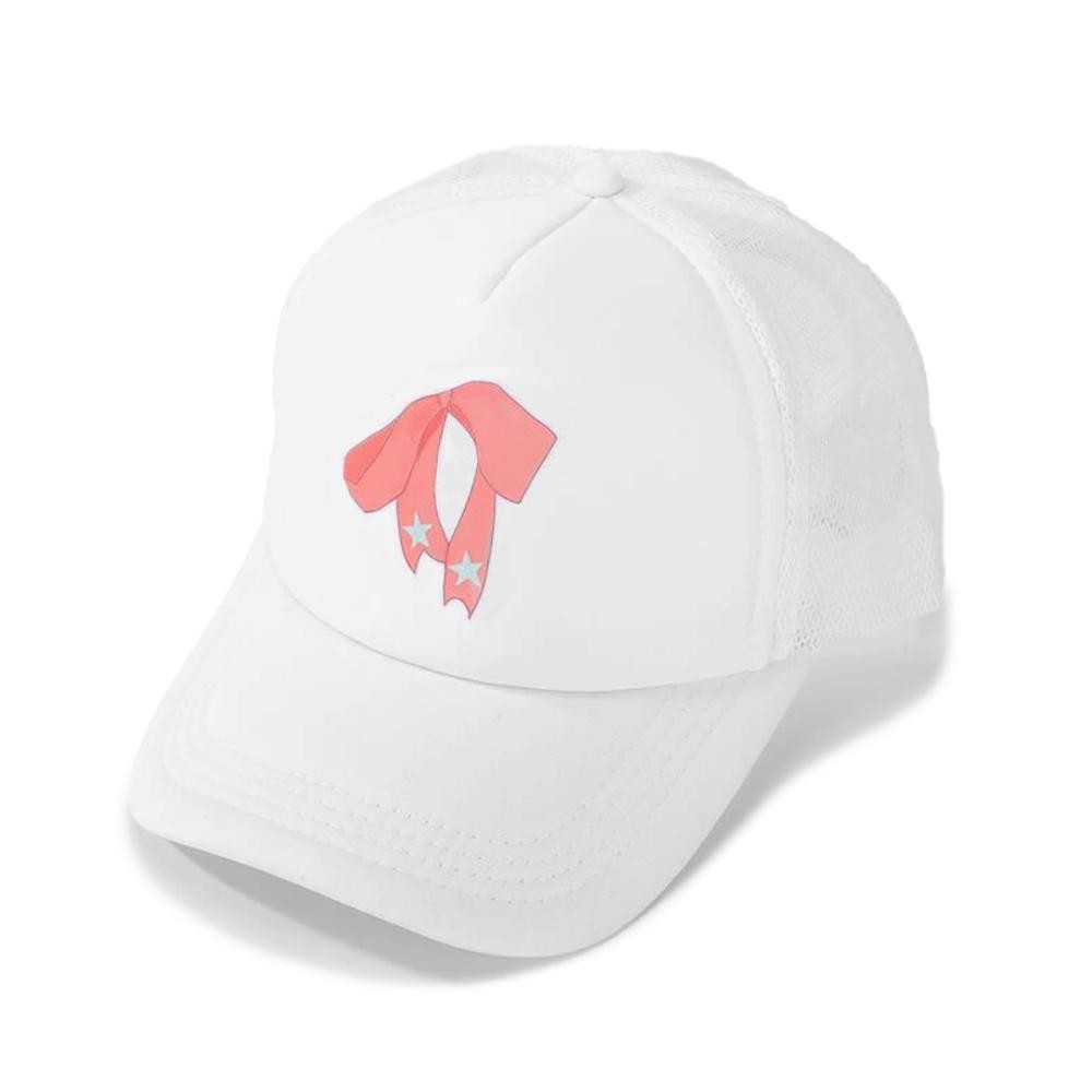Bow Trucker Baseball Cap - One Size Fits Most - Adjustable Snap Back - 100% Polyester view 2