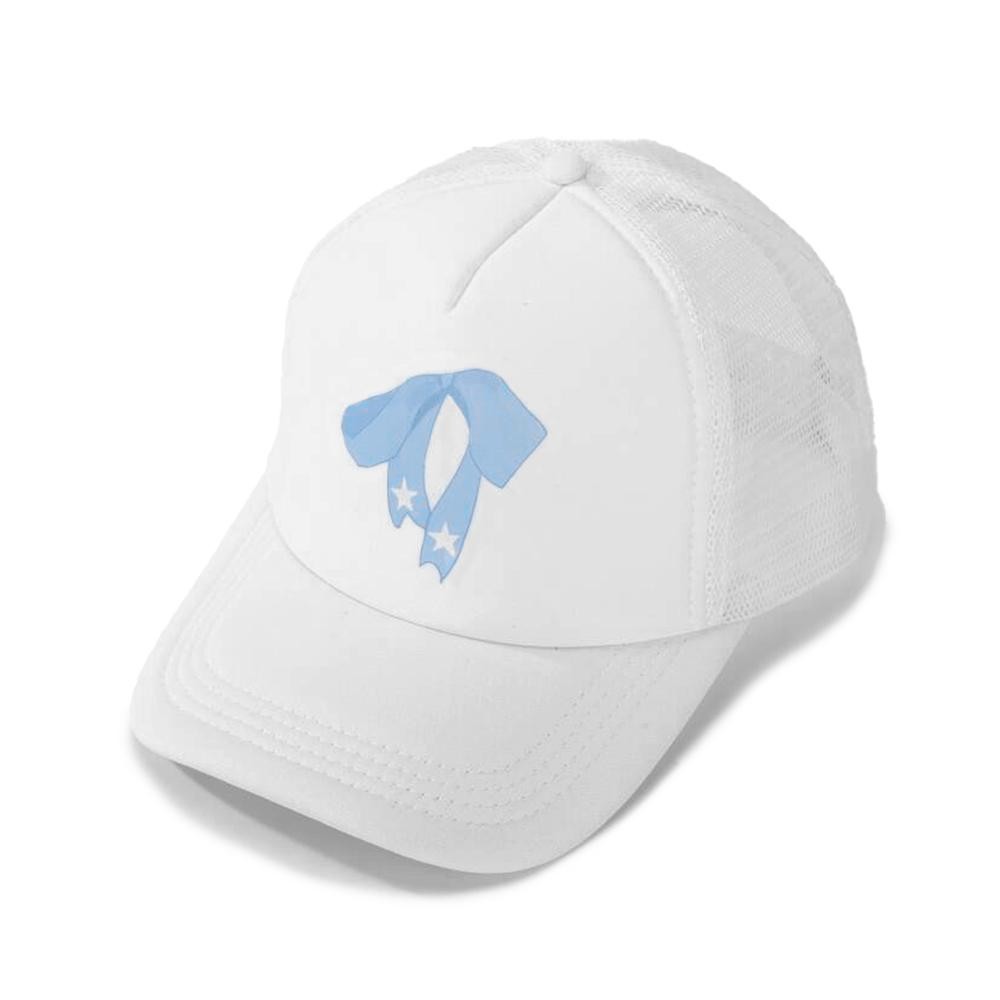 Bow Trucker Baseball Cap - One Size Fits Most - Adjustable Snap Back - 100% Polyester view 2