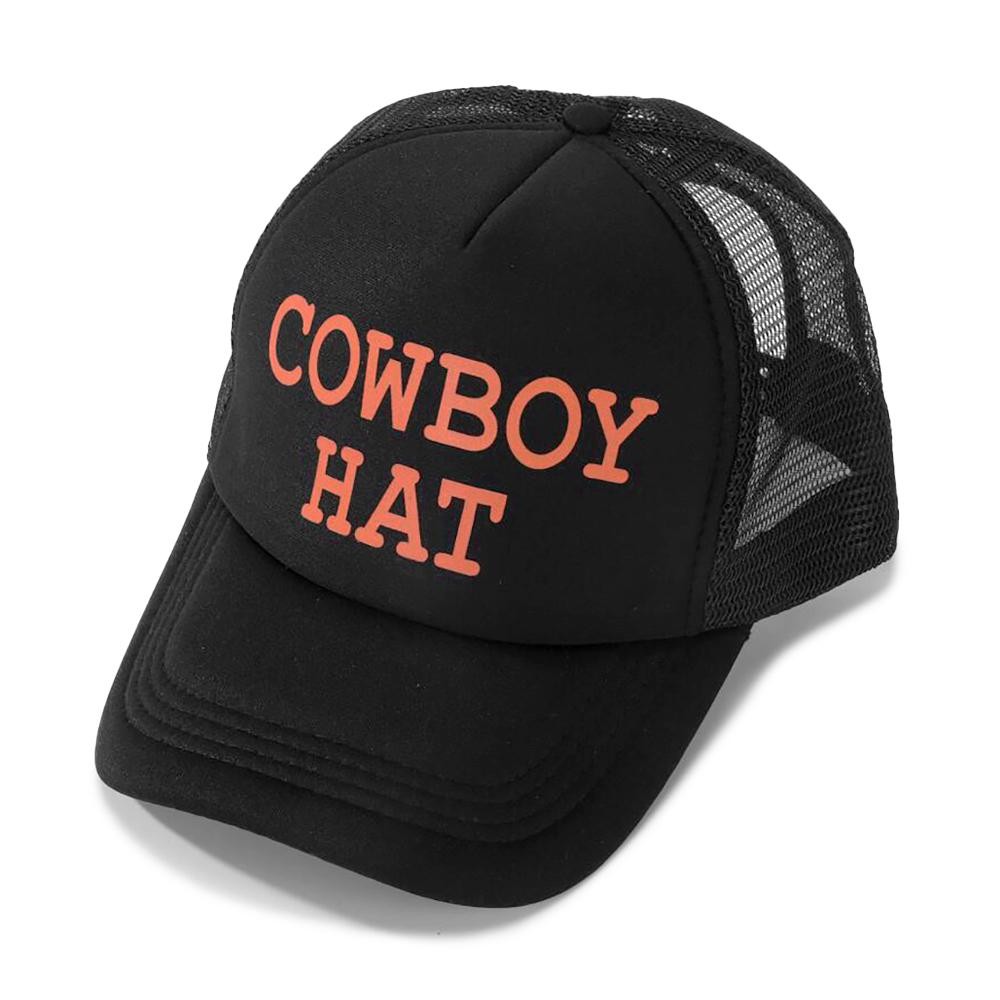 'COWBOY HAT' Trucker Baseball Cap - One Size Fits Most - Adjustable Snap Back - 100% Polyester view 2