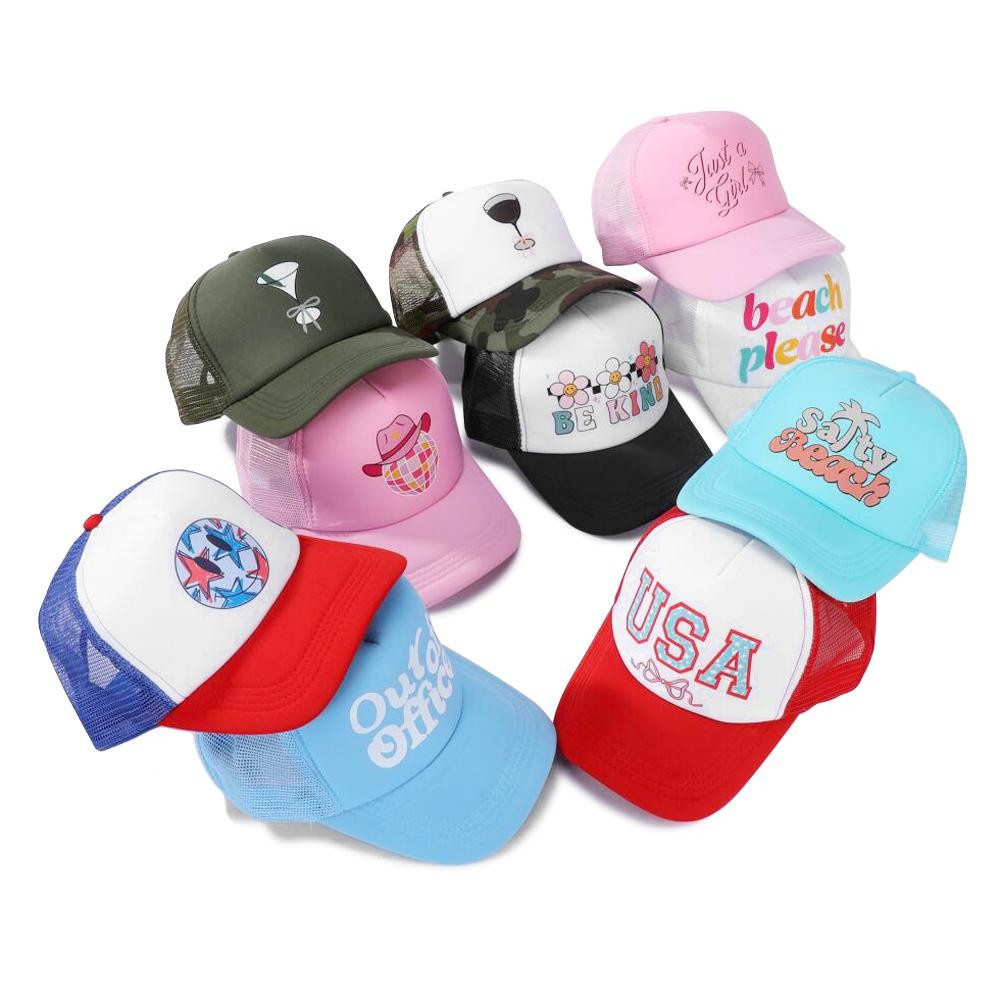Cocktail Bow Trucker Baseball Cap - One Size Fits Most - Adjustable Snap Back - 100% Polyester view 4