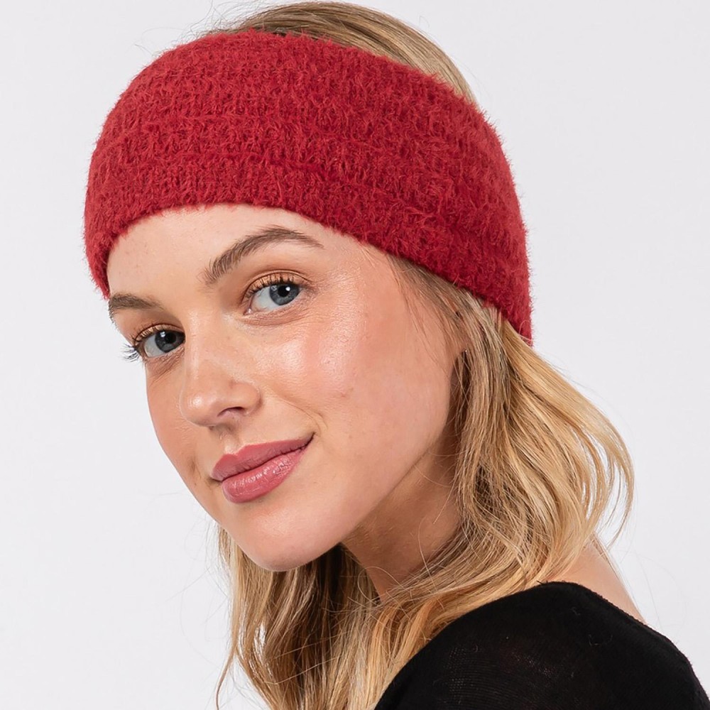 Fuzzy Knit Head Wrap - One Size Fits Most - 100% Nylon view 2