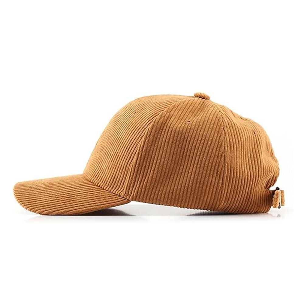 Blank Corduroy Baseball Cap - One Size Fits Most - Slide Buckle Adjustment - 100% Cotton view 2