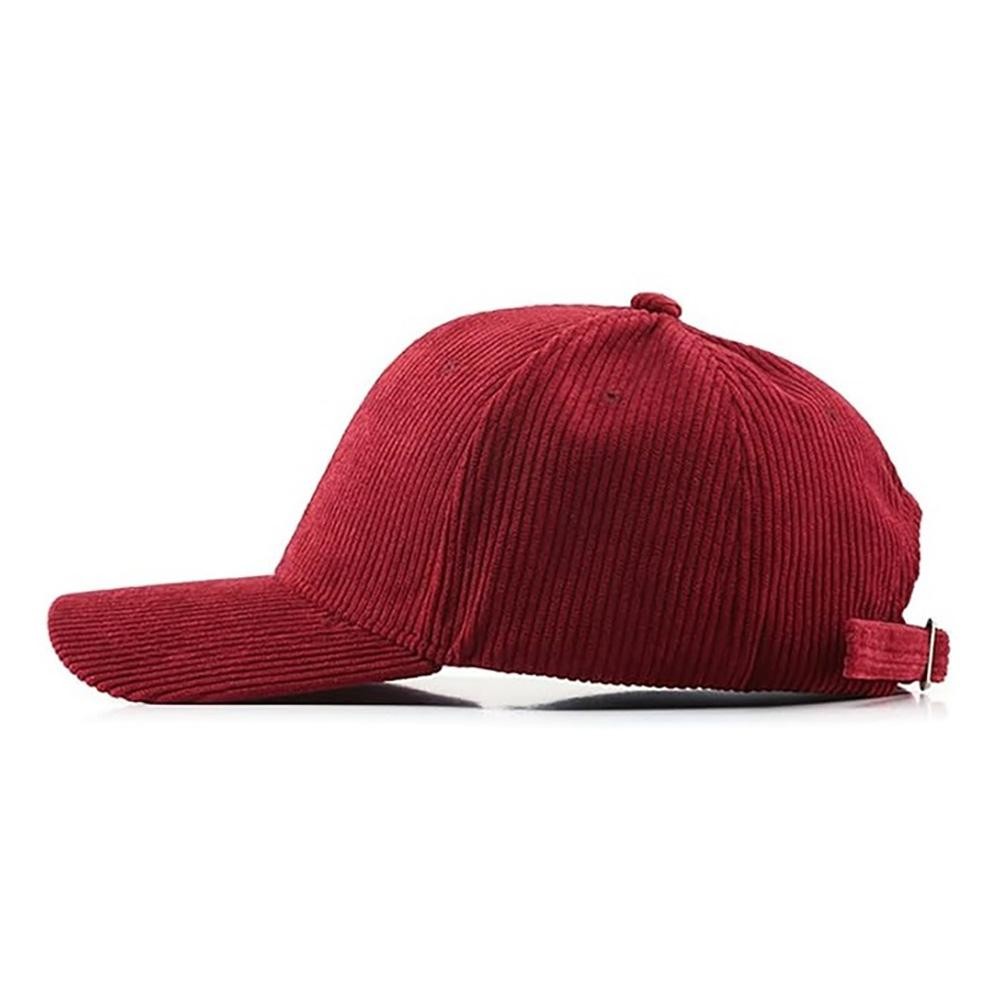 Blank Corduroy Baseball Cap - One Size Fits Most - Slide Buckle Adjustment - 100% Cotton view 2