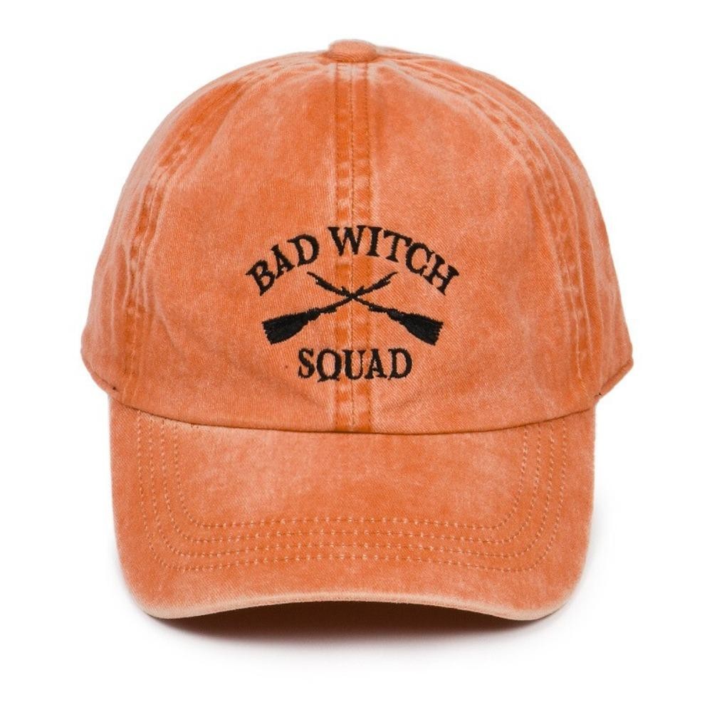 'BAD WITCH SQUAD' Embroidered Baseball Cap - One Size Fits Most - Slide Buckle Adjustment - 100% Cotton view 2
