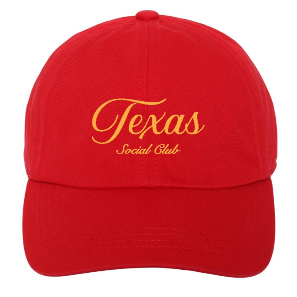 'Texas Social Club' Embroidered Baseball Cap - One Size Fits Most - Slide Buckle Adjustment - 100% Cotton view 2