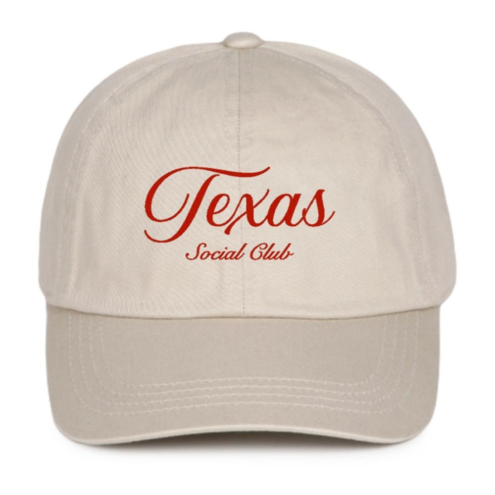 'Texas Social Club' Embroidered Baseball Cap - One Size Fits Most - Slide Buckle Adjustment - 100% Cotton view 2
