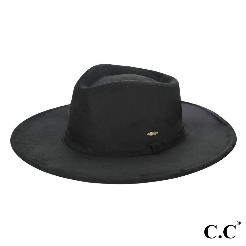 C.C VFC0001 Faux Suede Rancher Hat - One Size Fits Most - 90% Polyester / 10 % Spandex - Brim Approximately 3.5" W view 2