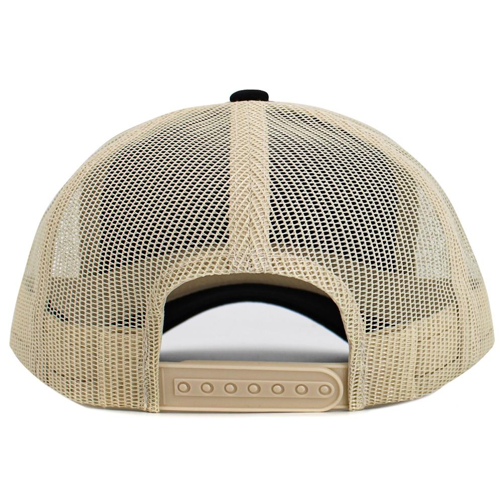 Vintage Embroidered "LAKE Vibes" Trucker Hat - One Size Fits Most - Adjustable Snap Closure - 45% Polyester 44% Nylon 11% Span view 6