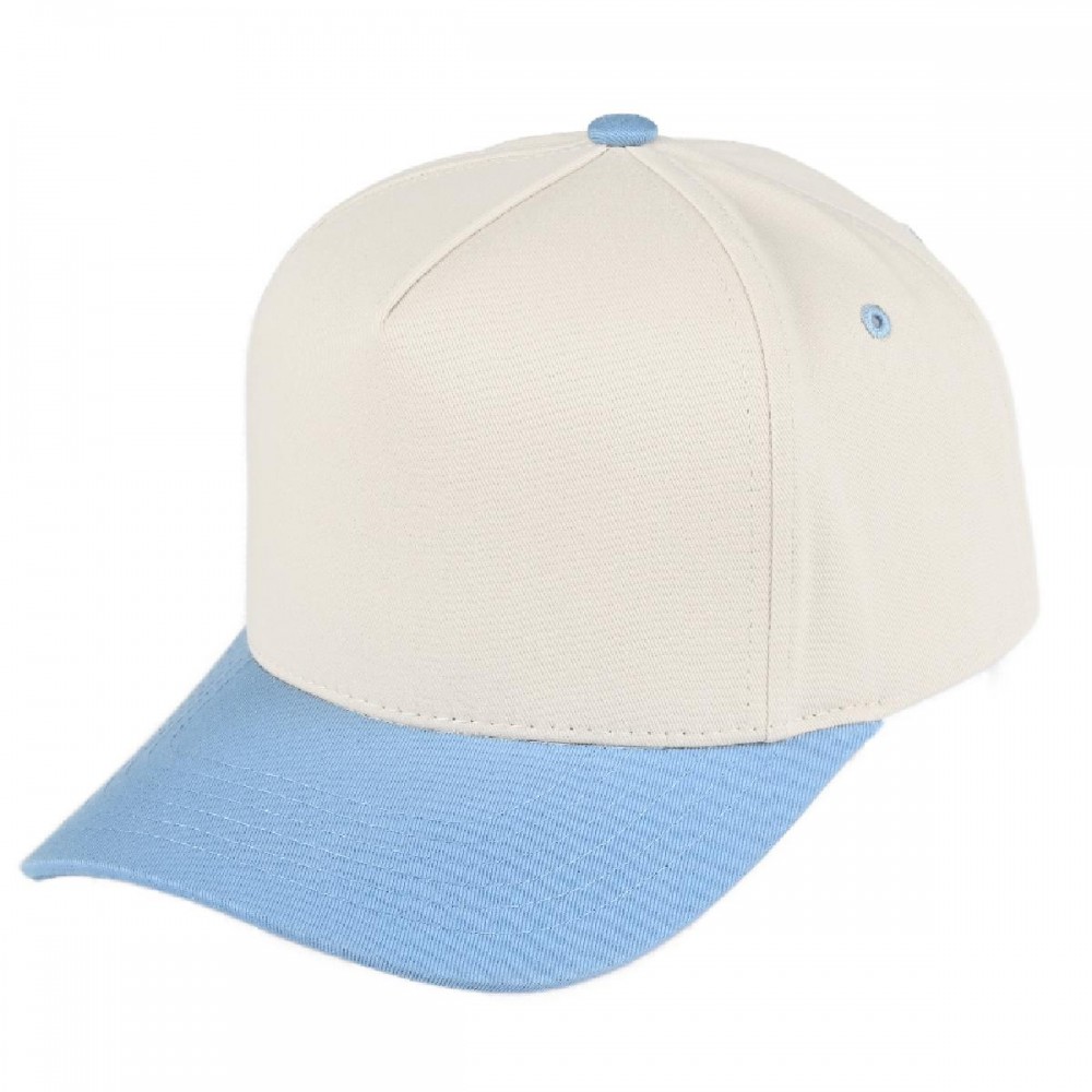 C.C TCM0002 Two Tone Canvas Trucker Cap - Snap Back Closure - One Size Fits Most - 100% Cotton view 2