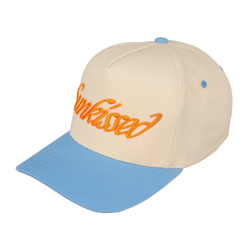 TCM0012SBL "Sunkissed" Embroidered Two Tone Baseball Cap - One Size Fits Most - Snap Back Closure - 100% Cotton view 2