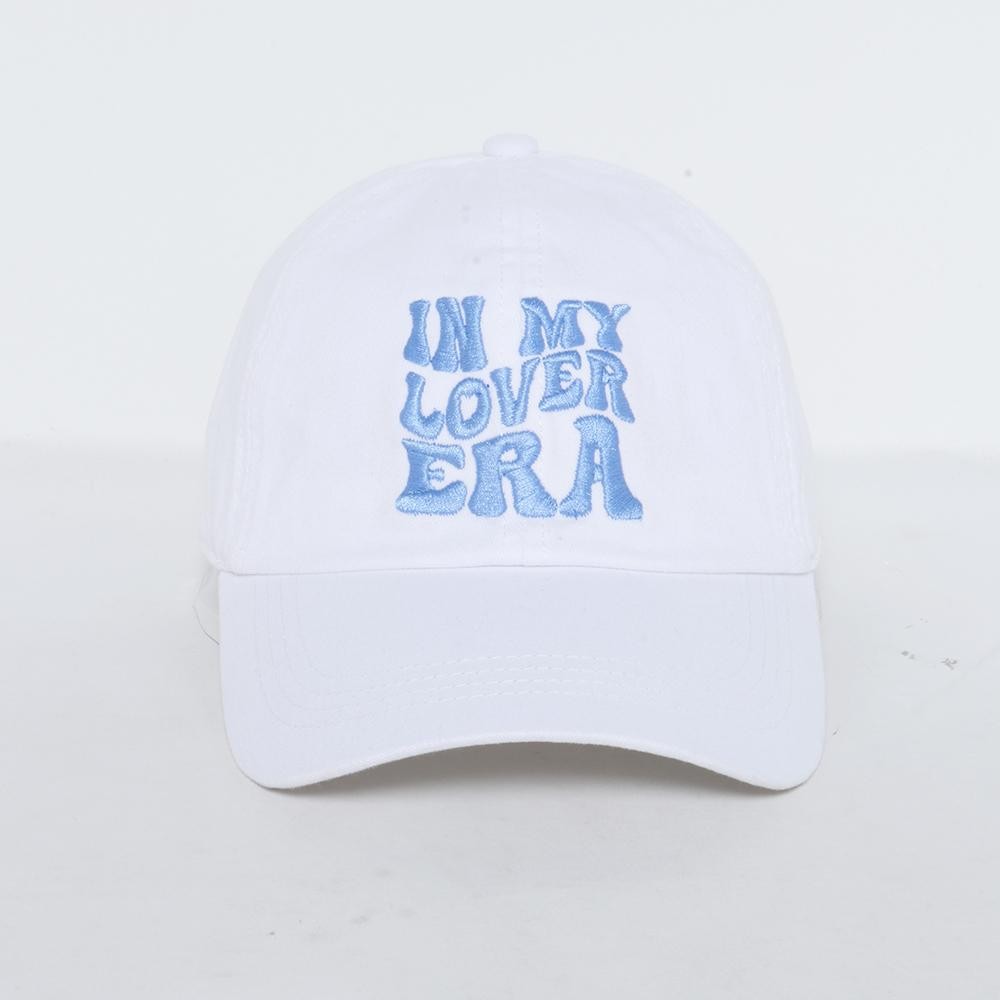 "IN MY LOVER ERA" Embroidered Baseball Cap - One Size Fits Most - Slide Buckle Adjustment - 100% Cotto view 2