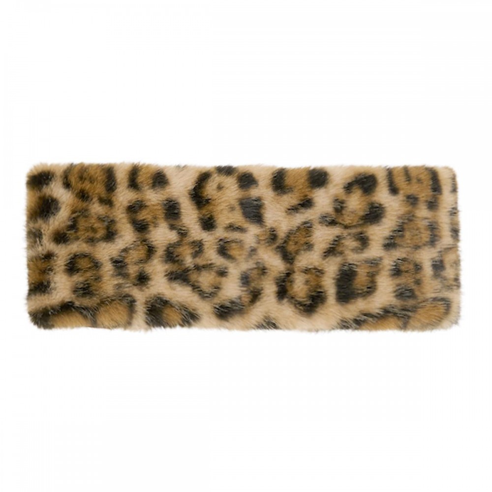 C.C HWE0162 Leopard Fur HeadWrap - 100% Polyester - One Size view 2