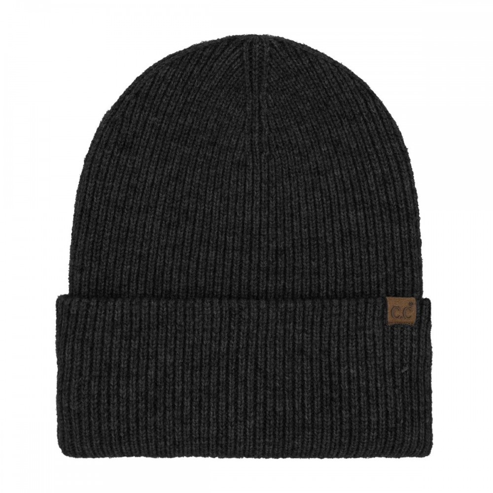 C.C HTE0160 Long Folded Cuff Beanie - 42% Acrylic / 30% Polyester / 28% Nylon - One Size view 2