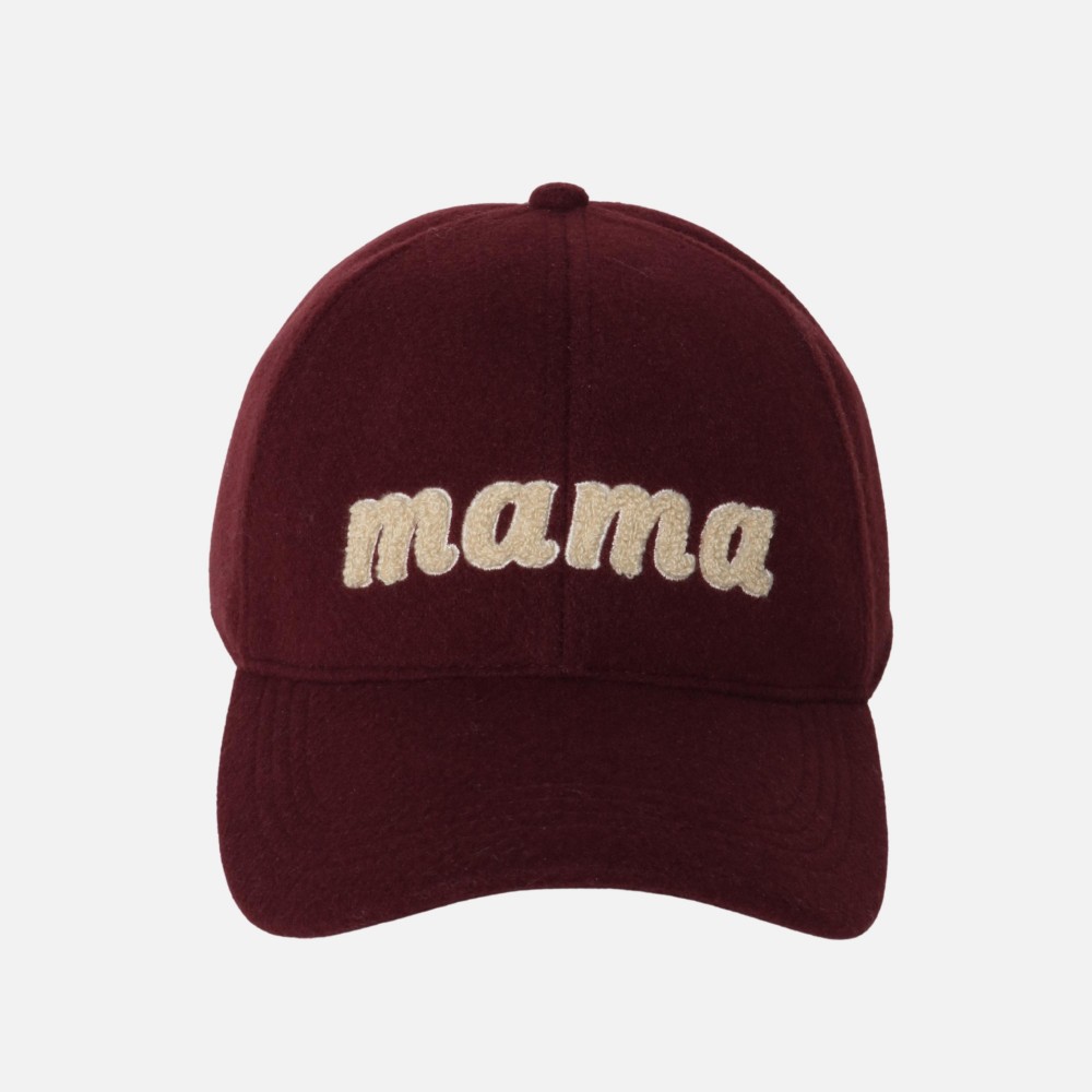 Chenille Patch "mama" Felt Baseball Cap - One Size Fits Most - Velcro Closure - 100% Polyester view 2