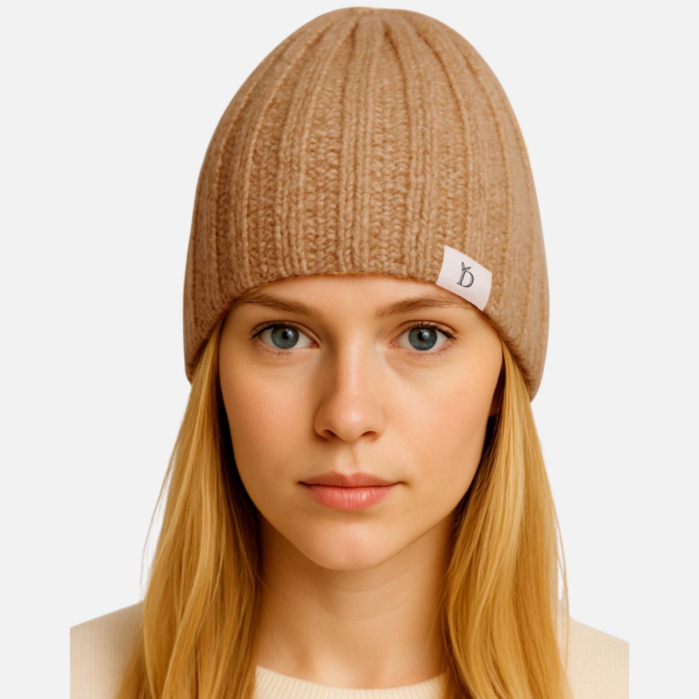 Do Everything In Love Ribbed Fuzzy Knit Beanie - One Size Fits Most - 100% Acrylic view 2