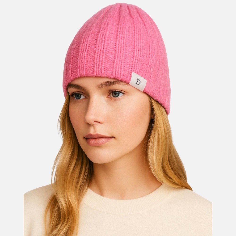Do Everything In Love Ribbed Fuzzy Knit Beanie - One Size Fits Most - 100% Acrylic view 2