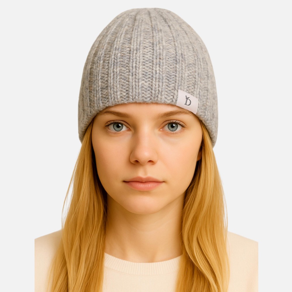 Do Everything In Love Ribbed Fuzzy Knit Beanie - One Size Fits Most - 100% Acrylic view 2
