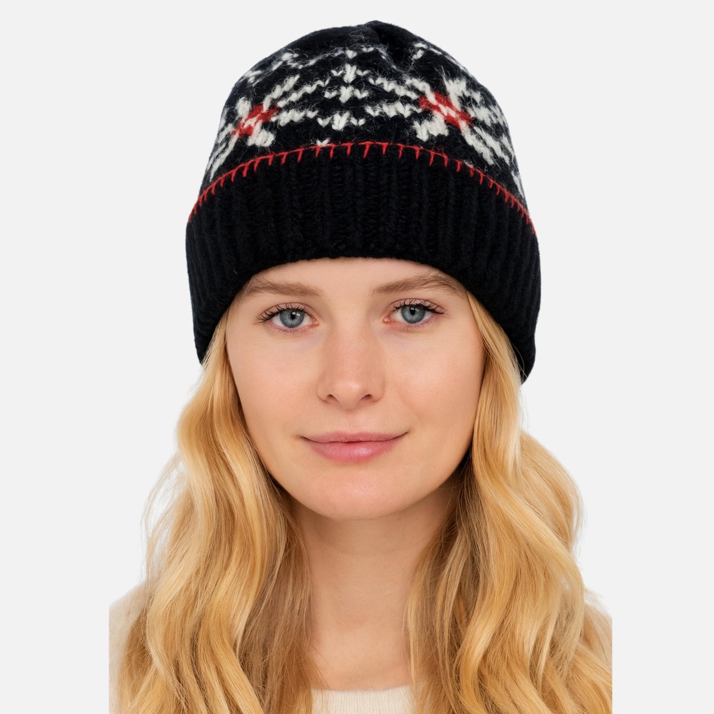 Do Everything In Love Fuzzy Knit Nordic Cuff Beanie - One Size Fits Most - 100% view 2