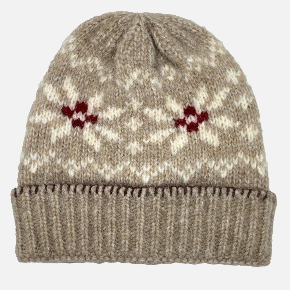 Do Everything In Love Fuzzy Knit Nordic Cuff Beanie - One Size Fits Most - 100% view 4