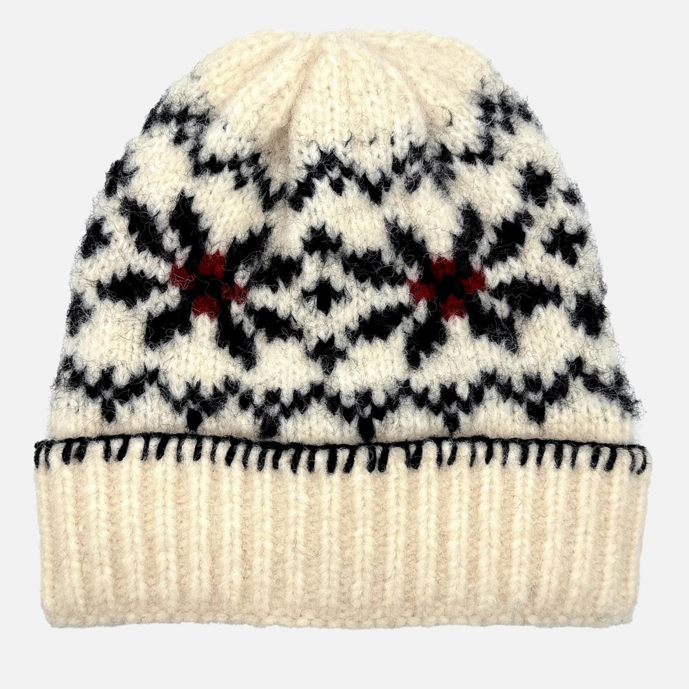 Do Everything In Love Fuzzy Knit Nordic Cuff Beanie - One Size Fits Most - 100% view 4