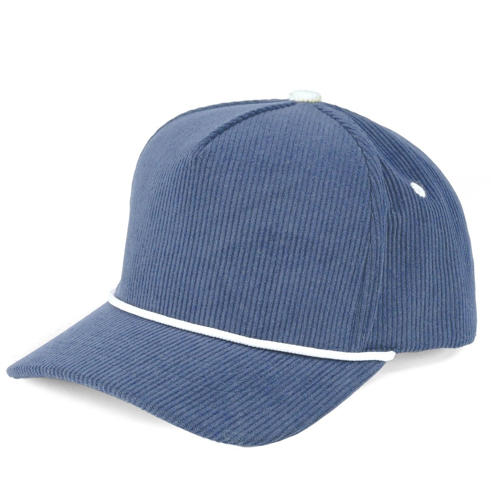 C.C TCM1005 Corduroy Cap With Rope Detail - One Size Fits Most - Snap Back Closure - 35% Cotton / 65% Polyester view 2